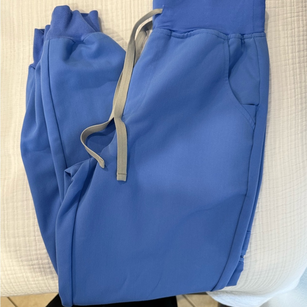 Figs ceil blue jogger pants